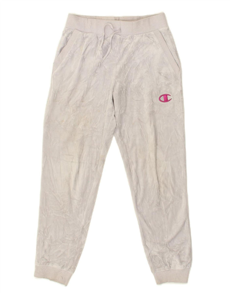 CHAMPION Girls Tracksuit Trousers Joggers 12-13 Years Large Grey | Vintage Champion | Thrift | Second-Hand Champion | Used Clothing | Messina Hembry 