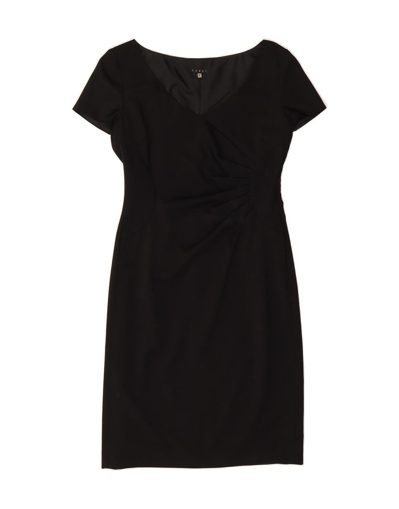 COAST Womens Sheath Dress UK 12 Medium Black Wool Vintage Coast and Second-Hand Coast from Messina Hembry 