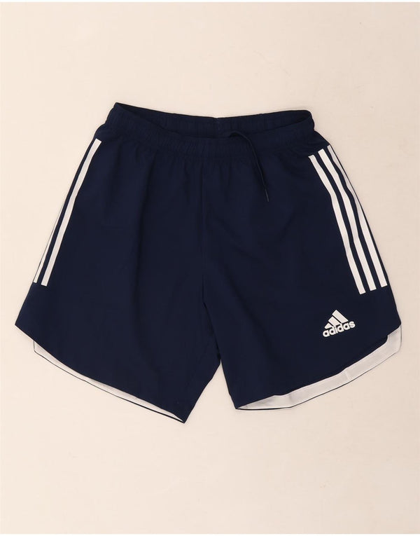 Adidas Mens Aeroready Sport Shorts Medium Navy Blue Polyester