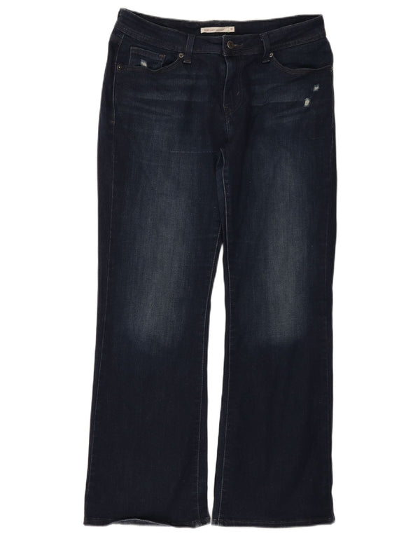 Levi's Womens 529 Curvy Bootcut Jeans W31 L30 Navy Blue Cotton