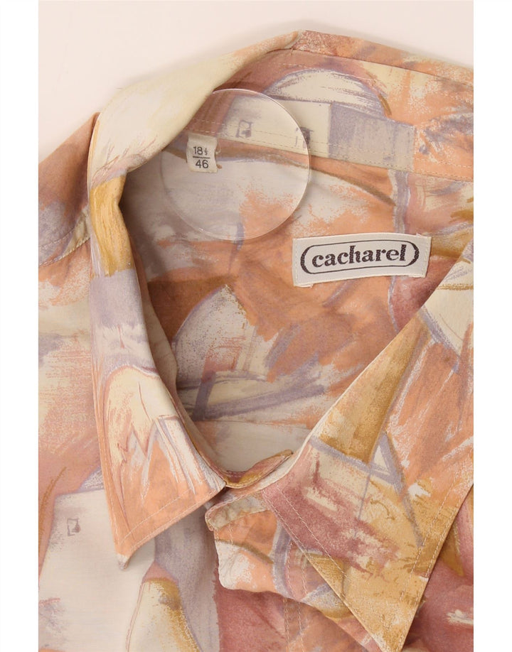 CACHAREL Mens Abstract Pattern Shirt Size 46 18 1/2 2XL Multicoloured Vintage Cacharel and Second-Hand Cacharel from Messina Hembry 