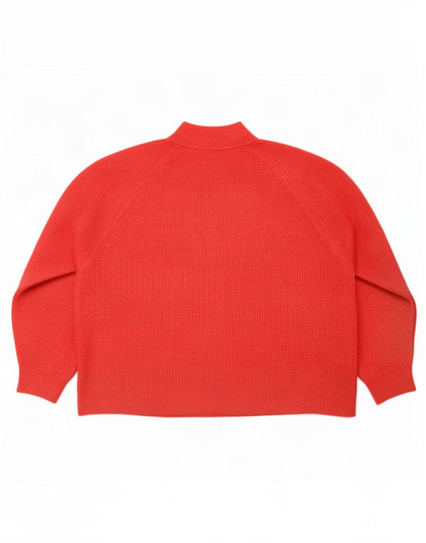 Gap Womens Oversized Turtle Neck Jumper Sweater UK 18 XL Red Flecked