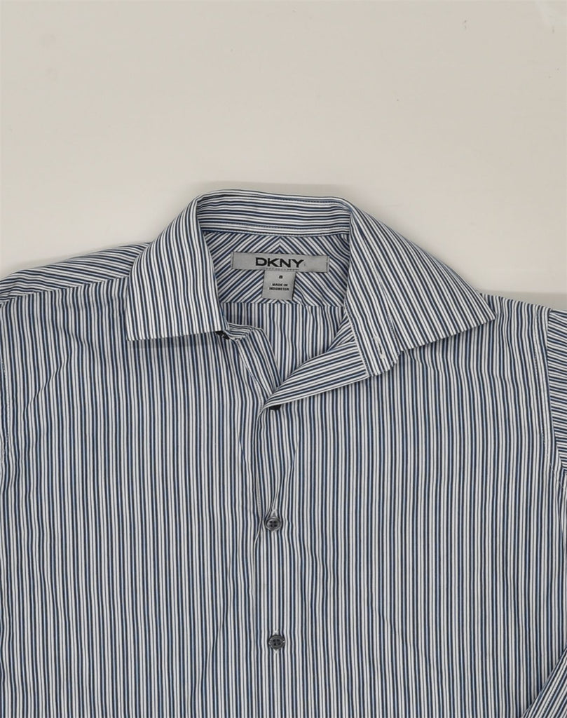 DKNY Boys Shirt 7-8 Years Blue Striped Cotton | Vintage Dkny | Thrift | Second-Hand Dkny | Used Clothing | Messina Hembry 