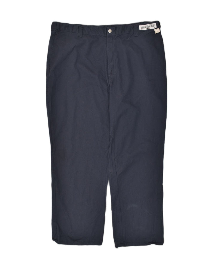 DICKIES Mens Straight Chino Trousers W42 L29  Navy Blue Polyester | Vintage Dickies | Thrift | Second-Hand Dickies | Used Clothing | Messina Hembry 