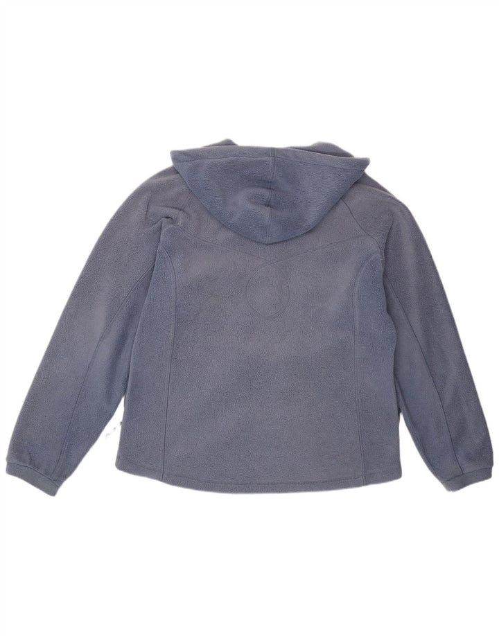 Helly Hansen Womens Hooded Fleece Jacket UK 18 XL Blue Polyester