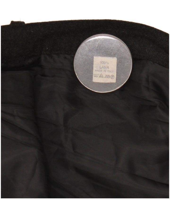 Vintage Womens Knife Pleated Skirt W29 Medium Grey Wool