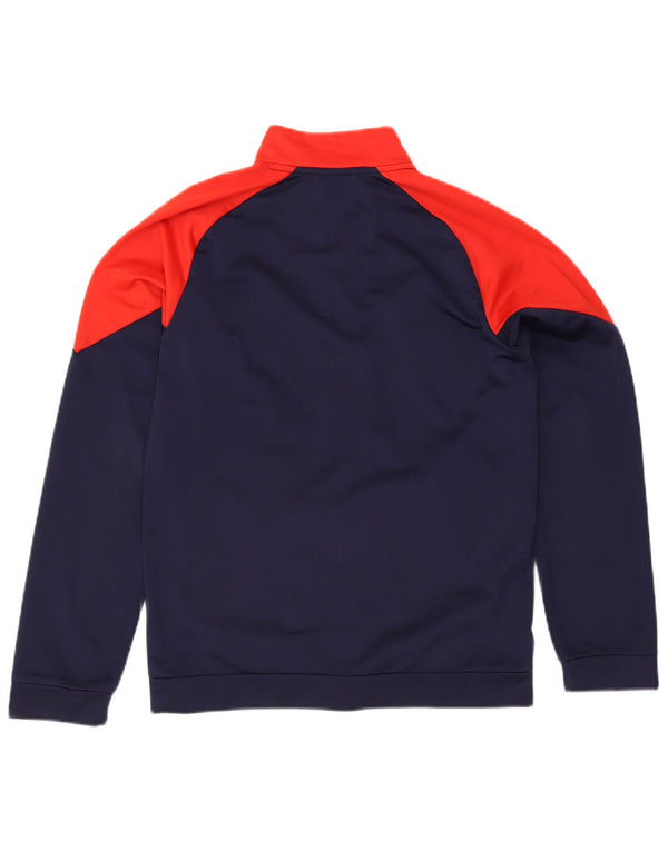 Puma Boys Graphic Tracksuit Top Jacket 15-16 Years Navy Blue Colourblock