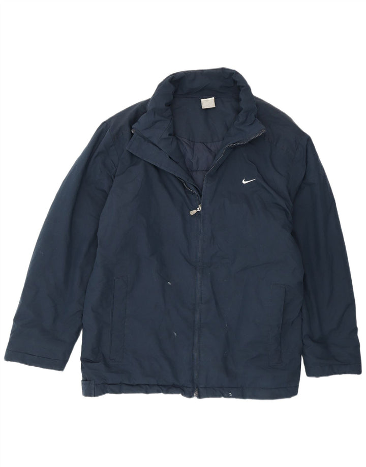 Nike Mens Windbreaker Jacket UK 42/44 Large Navy Blue