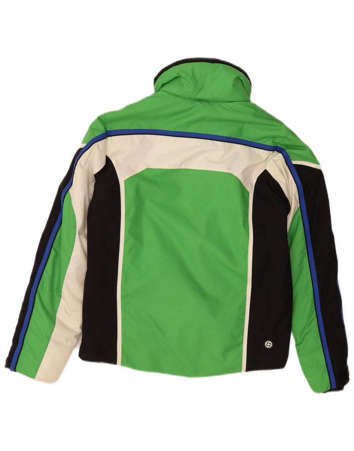 Colmar Womens Ski Jacket IT 38 Medium Green Colourblock Sports