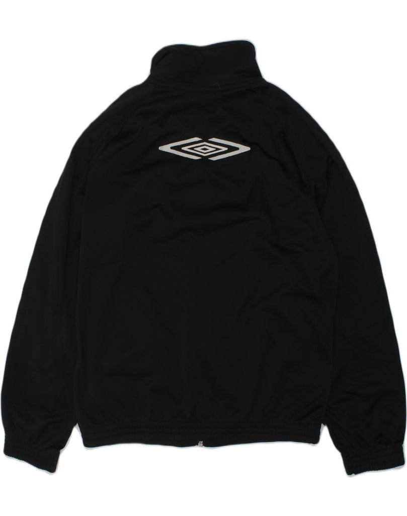 UMBRO Boys Graphic Tracksuit Top Jacket 9-10 Years Black Colourblock | Vintage Umbro | Thrift | Second-Hand Umbro | Used Clothing | Messina Hembry 