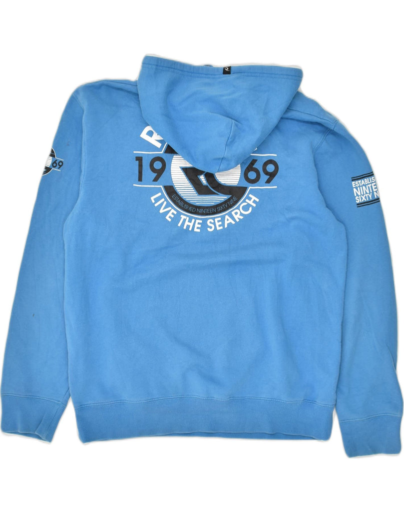 RIP CURL Boys Graphic Hoodie Jumper 15-16 Years Blue Cotton | Vintage Rip Curl | Thrift | Second-Hand Rip Curl | Used Clothing | Messina Hembry 