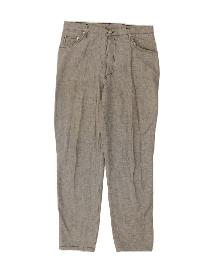 BELFE & BELFE Mens Tapered Casual Trousers IT 48 Medium W32 L29 Grey Vintage Belfe & Belfe and Second-Hand Belfe & Belfe from Messina Hembry 