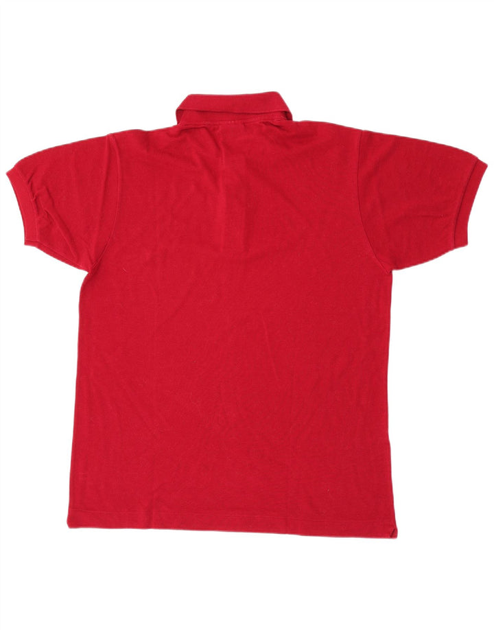 Lacoste Mens Polo Shirt Size 4 Medium Red Cotton
