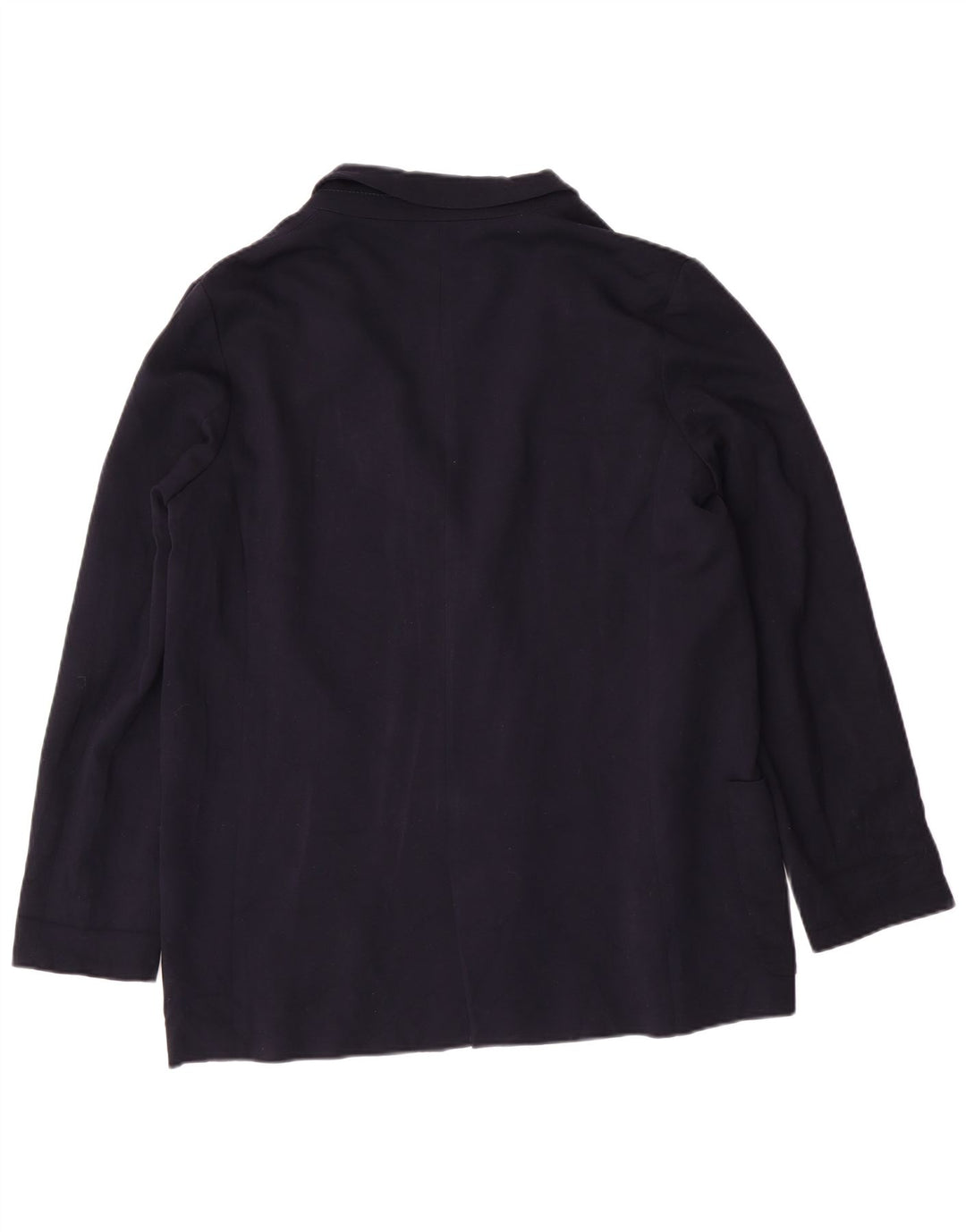 ZARA Womens Open Blazer Jacket UK 14 Medium Navy Blue