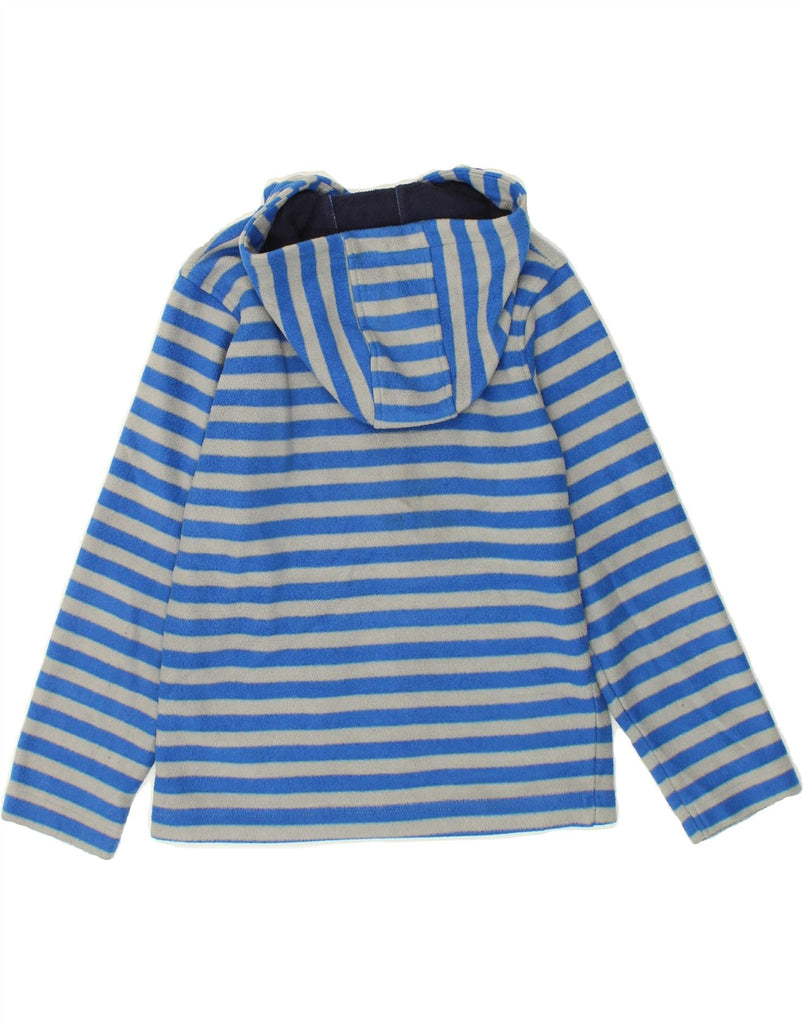 MOUNTAIN WAREHOUSE Boys Hooded Fleece Jacket 9-10 Years Blue Striped | Vintage Mountain Warehouse | Thrift | Second-Hand Mountain Warehouse | Used Clothing | Messina Hembry 