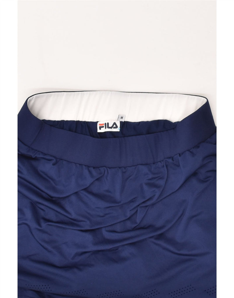 FILA Womens Skort UK 12 Medium Navy Blue Polyester | Vintage Fila | Thrift | Second-Hand Fila | Used Clothing | Messina Hembry 