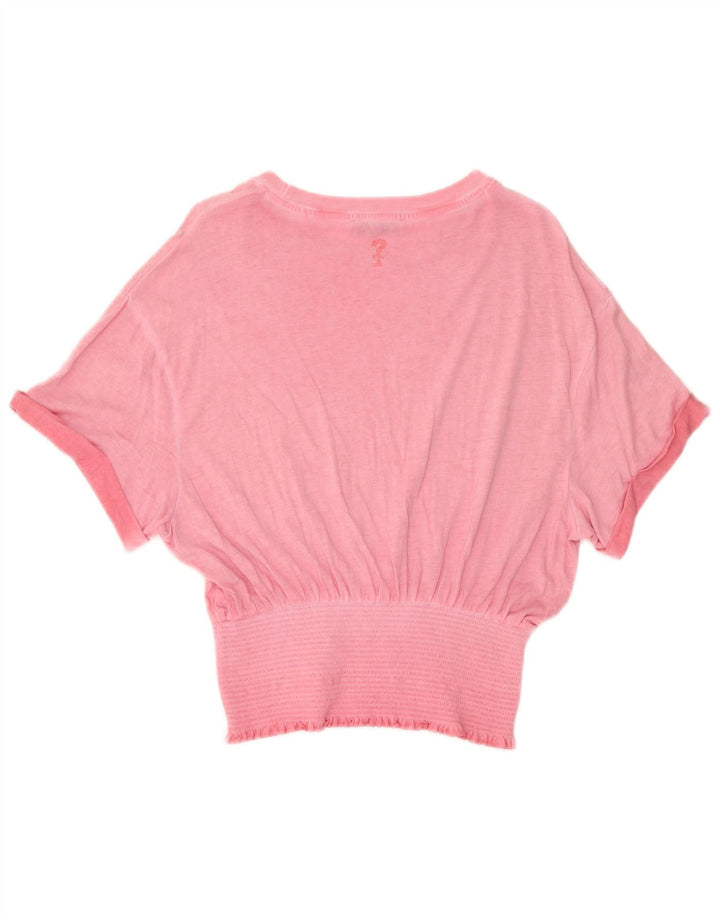 Guess Womens Batwing Blouse Top UK 10 Small Pink