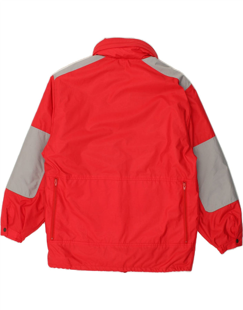 BRUGI Mens Windbreaker Jacket UK 38 Medium Red Colourblock Polyamide | Vintage Brugi | Thrift | Second-Hand Brugi | Used Clothing | Messina Hembry 