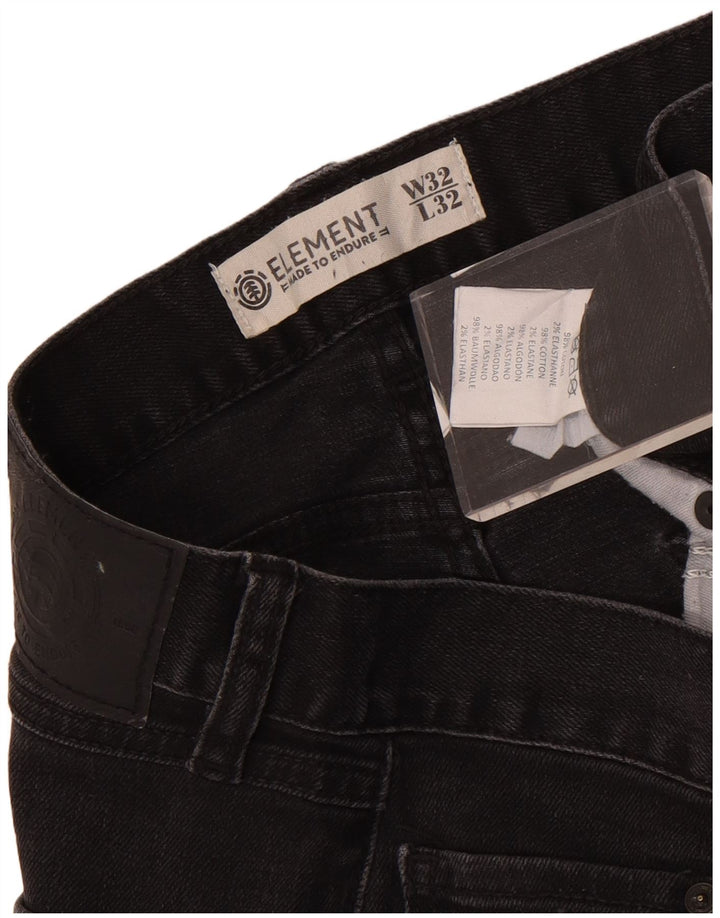 Element Mens Slim Jeans W32 L32 Black Cotton