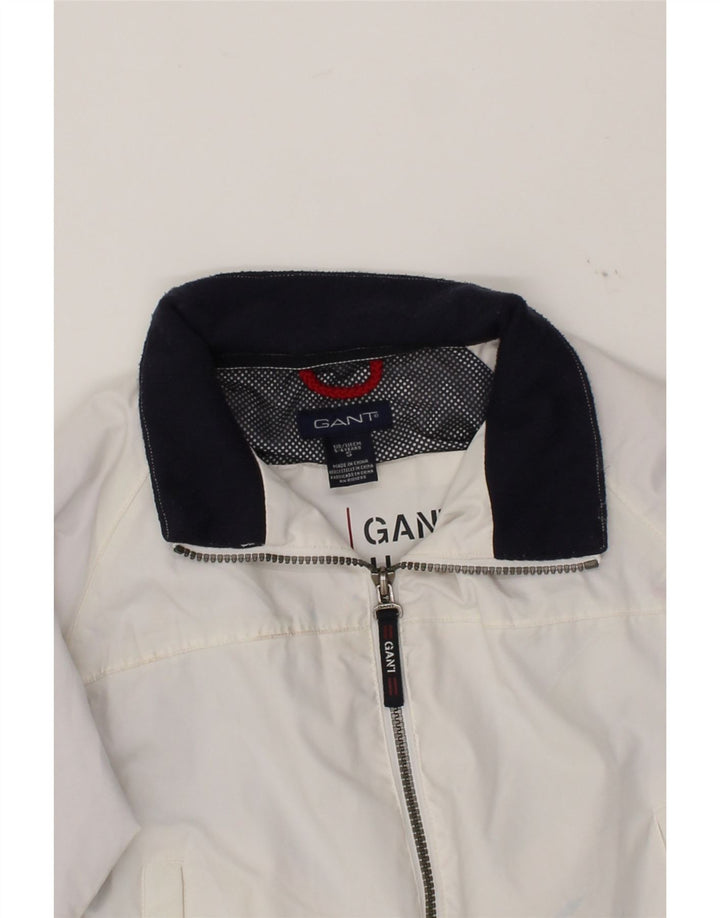 GANT Boys Bomber Jacket 5-6 Years Small White Nylon Vintage Gant and Second-Hand Gant from Messina Hembry 