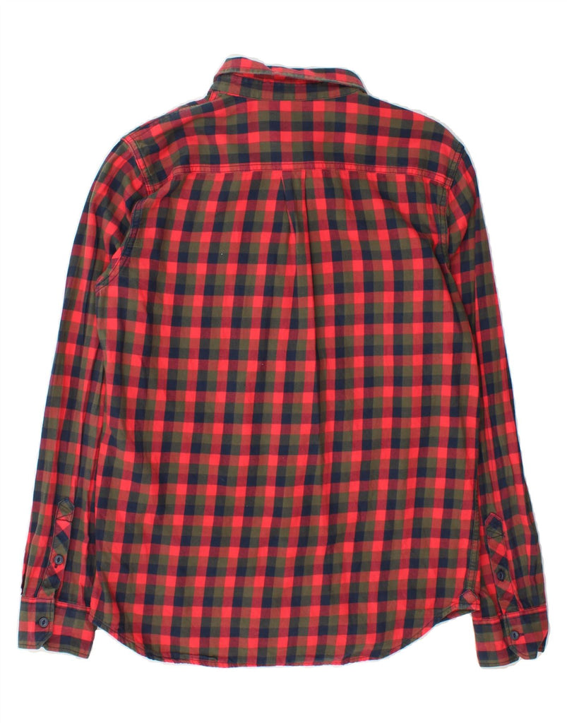 VANS Mens Traditional Fit Shirt Small Red Check Cotton Vintage Vans and Second-Hand Vans from Messina Hembry 