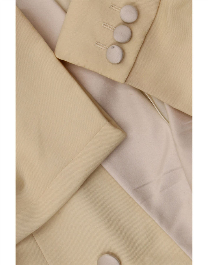 Carlo Pignatelli Mens Double Breasted Blazer Jacket IT 52 XL Yellow