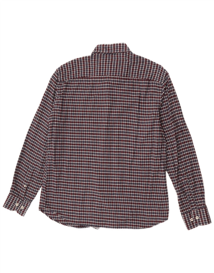 Vintage Mens Checked  Flannel Shirt Large Multicoloured Check Cotton