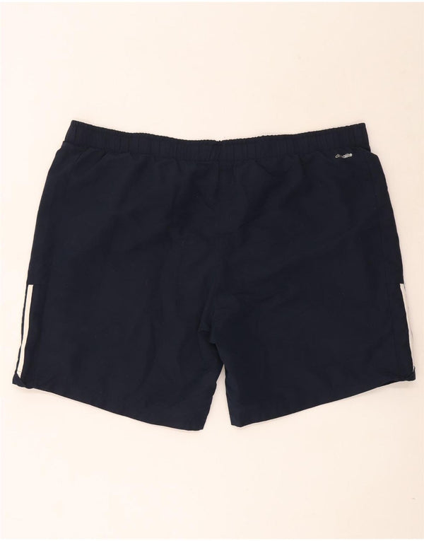 Adidas Mens Climalite Sport Shorts 2XL Navy Blue Polyester