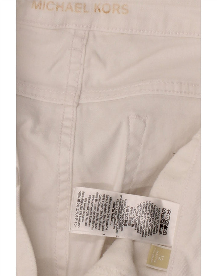 MICHAEL KORS Womens Capri Jeans US 12 Large W36 L23 White Cotton Vintage Michael Kors and Second-Hand Michael Kors from Messina Hembry 