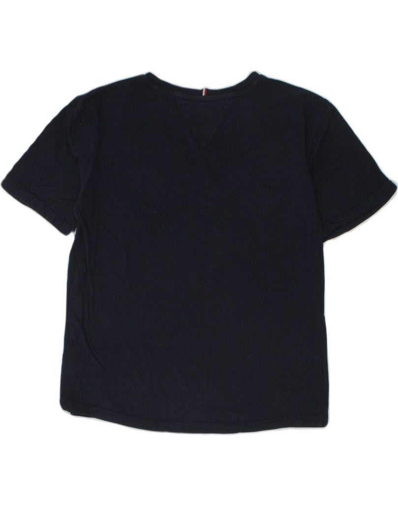 TOMMY HILFIGER Boys T-Shirt Top 11-12 Years Navy Blue Cotton | Vintage Tommy Hilfiger | Thrift | Second-Hand Tommy Hilfiger | Used Clothing | Messina Hembry 