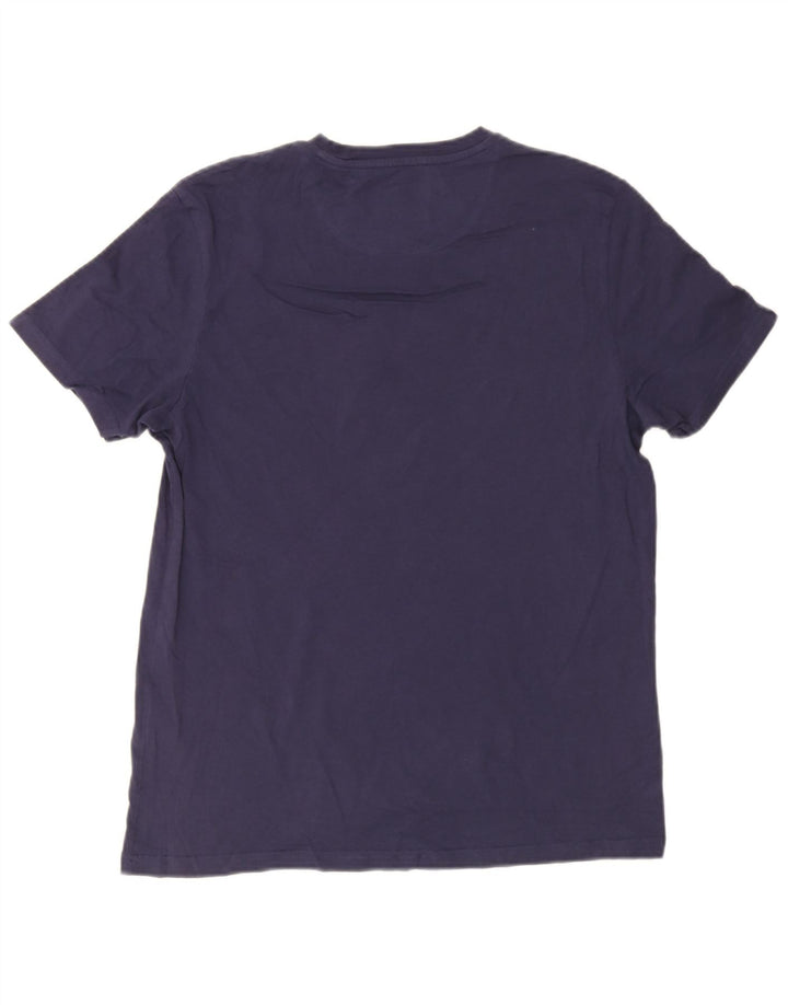 Lyle & Scott Mens T-Shirt Medium Navy Blue Cotton