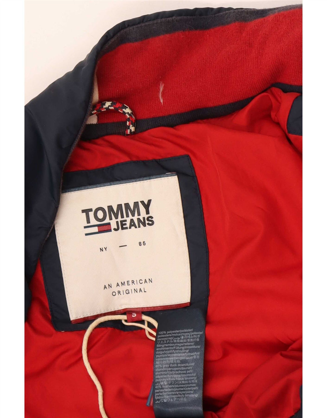 Tommy Hilfiger Womens Oversized Padded Jacket UK 10 Small Navy Blue