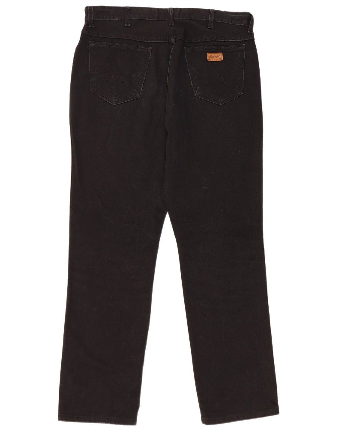 Wrangler Mens Texas Straight Jeans W38 L34 Black Cotton