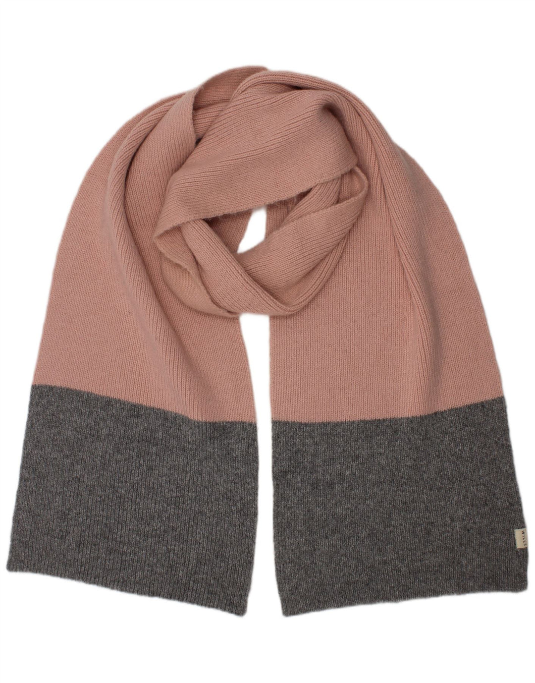 Jack Wills Womens Knit Rectangle Scarf One Size Pink Colourblock