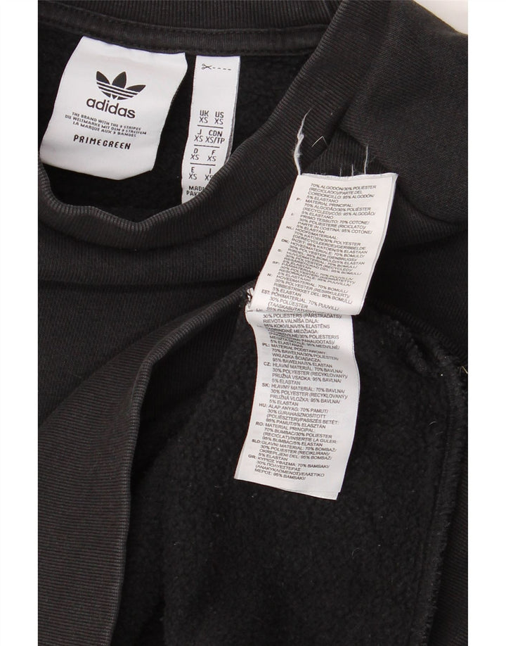 ADIDAS Mens Sweatshirt Jumper XS Black Cotton