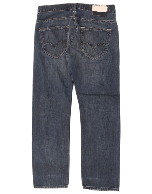 Levi's Mens 504 Straight Jeans W32 L27 Blue Cotton