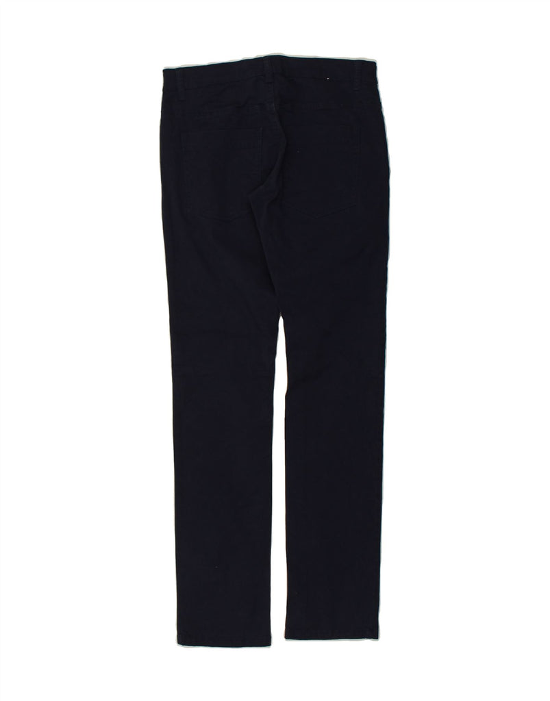 BENETTON Boys Slim Casual Trousers 13-14 Years 3XL  Navy Blue Cotton | Vintage Benetton | Thrift | Second-Hand Benetton | Used Clothing | Messina Hembry 