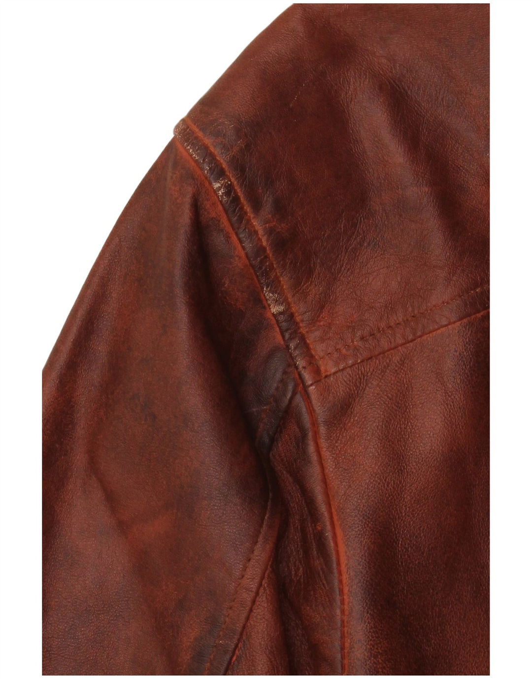 Vintage Womens UK 18 XL Brown Leather