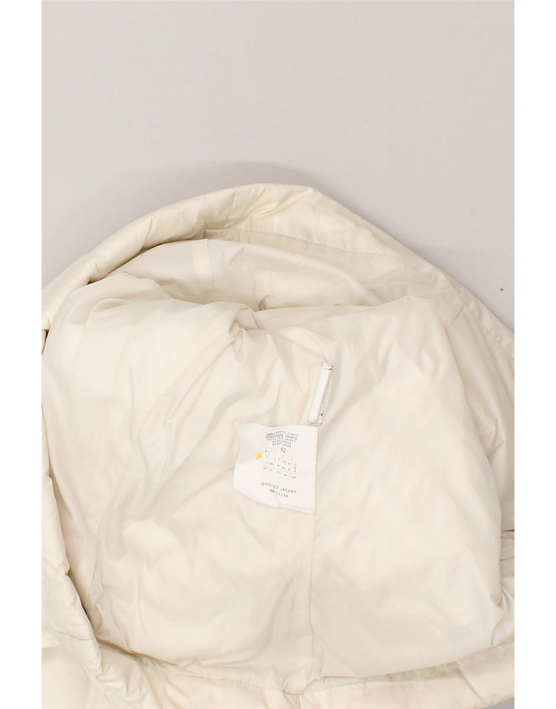 MAX&CO. Womens Padded Jacket UK 10 Small Off White Polyamide | Vintage Max&Co. | Thrift | Second-Hand Max&Co. | Used Clothing | Messina Hembry 