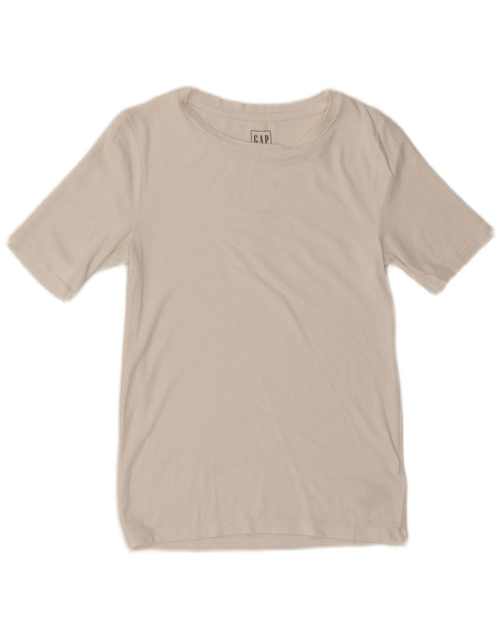 GAP Womens Modern Fit T-Shirt Top UK 12 Medium White Cotton