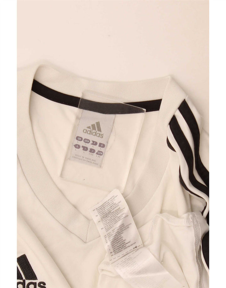 Adidas Mens Climalite T-Shirt Top Large White Polyester
