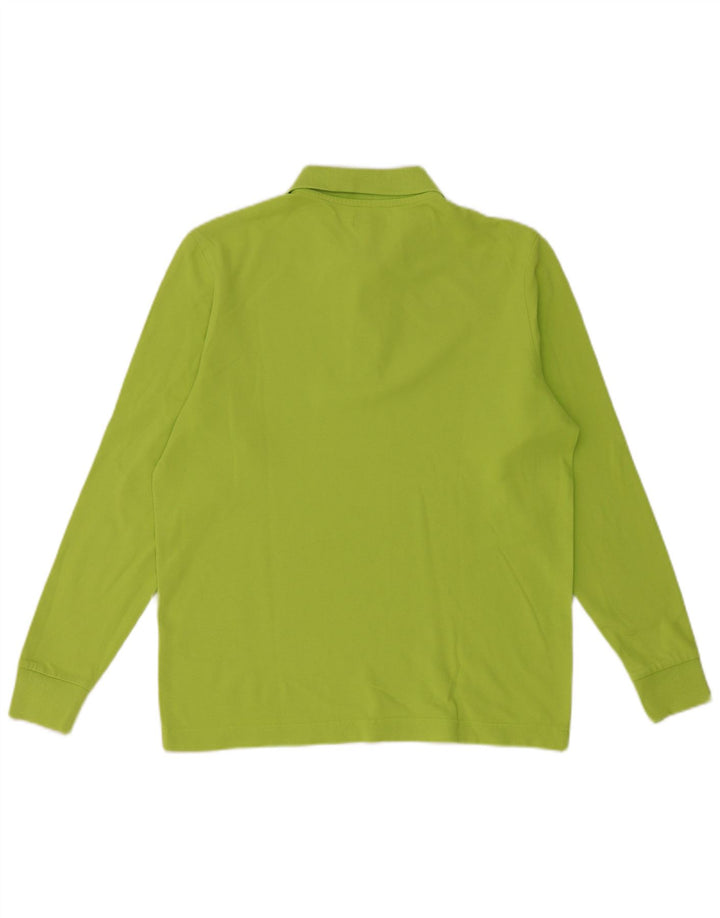 Kappa Mens Long Sleeve Polo Shirt Small Green
