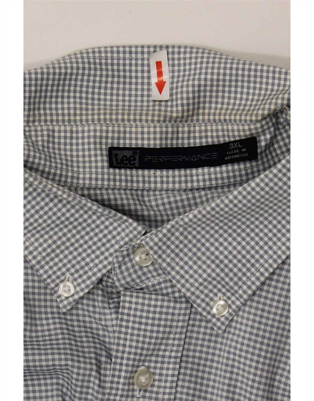 Lee Mens Shirt 3XL Blue Check