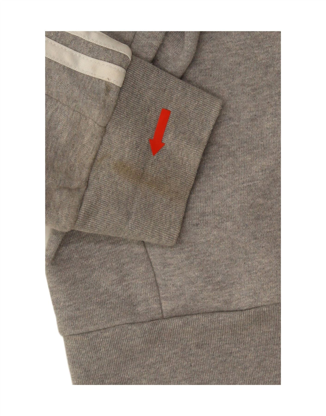 Adidas Mens Regular Fit Zip Hoodie Sweater Medium Grey Cotton