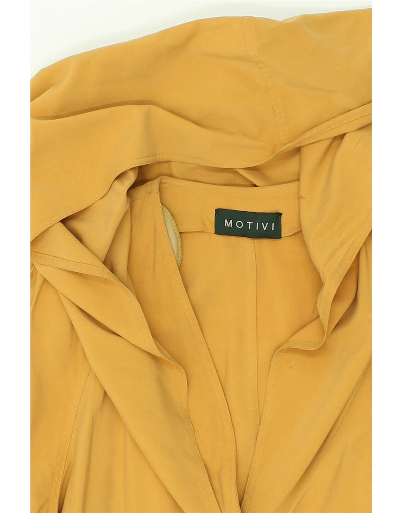 MOTIVI Womens Hooded Bomber Jacket UK 16 Large Yellow Cotton | Vintage MOTIVI | Thrift | Second-Hand MOTIVI | Used Clothing | Messina Hembry 