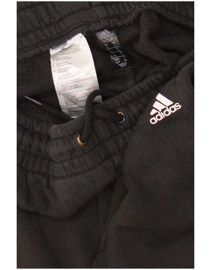ADIDAS Womens Golf Tracksuit Trousers Joggers UK 10 Small  Black Cotton