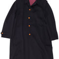 Vintage Mens Overcoat UK 44 2XL Navy Blue
