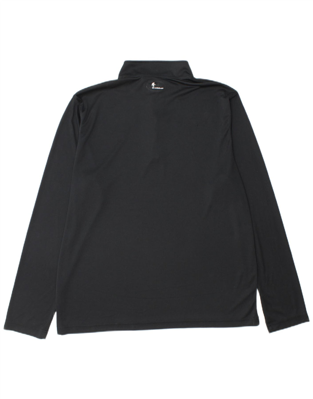 Under Armour Mens Heat Gear Zip Neck Pullover Tracksuit Top XL Black