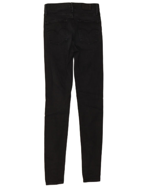 Levi's Womens 720 Super Skinny Jeans W26 L32 Black Cotton