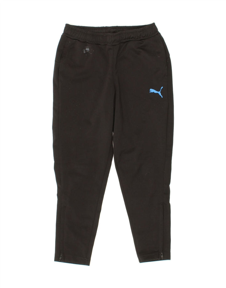 PUMA Boys Tracksuit Trousers 5-6 Years XS Black Polyester Vintage Puma and Second-Hand Puma from Messina Hembry 
